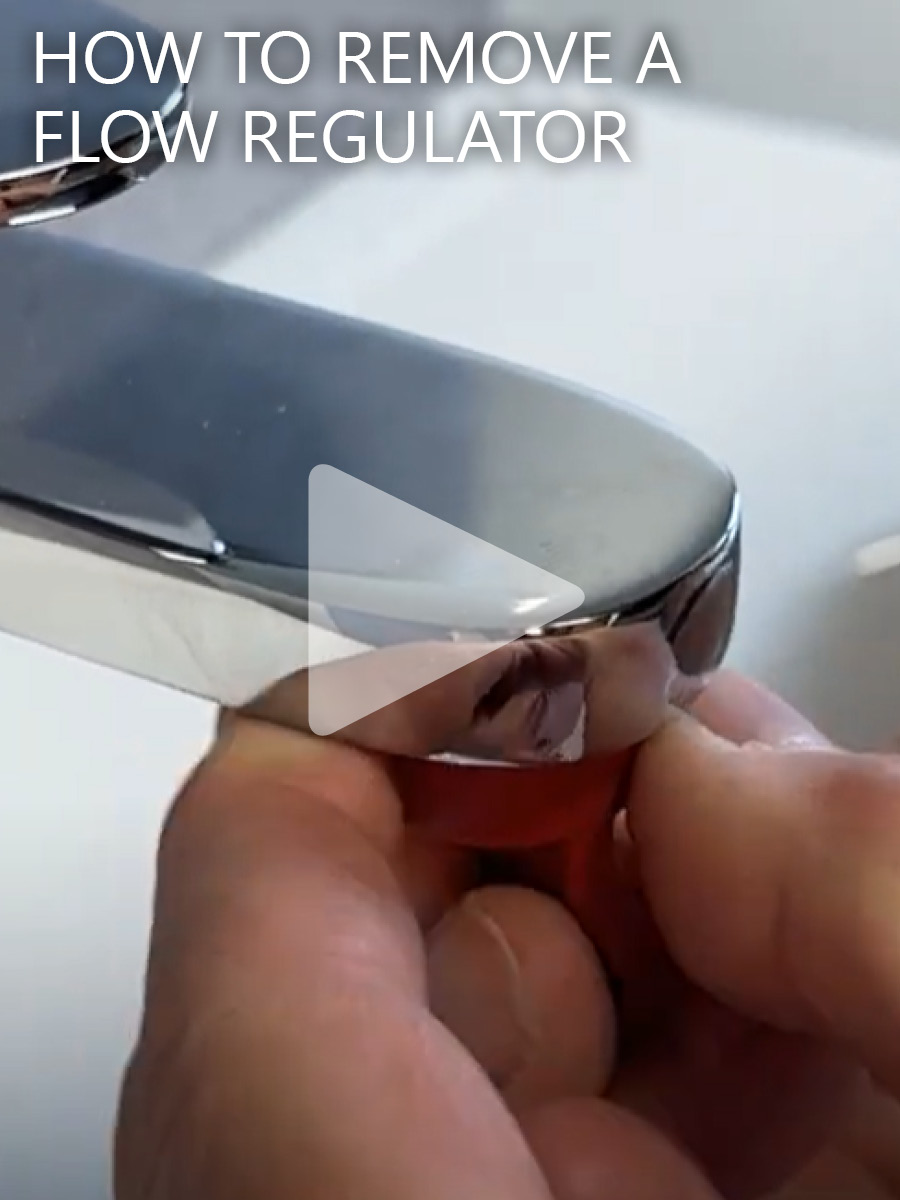 How to remove a flow regulator