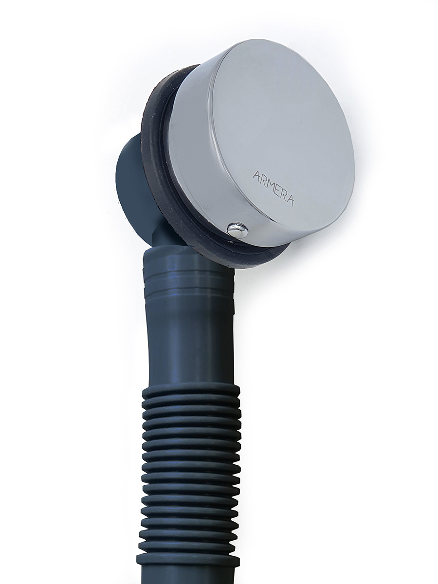 Bath waste with click clack plug