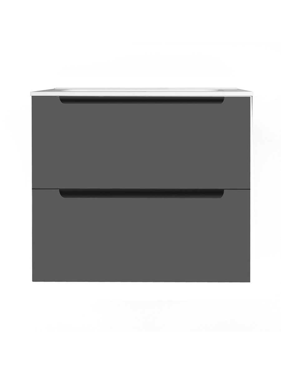 Atoll 600mm 2 drawer wall hung unit