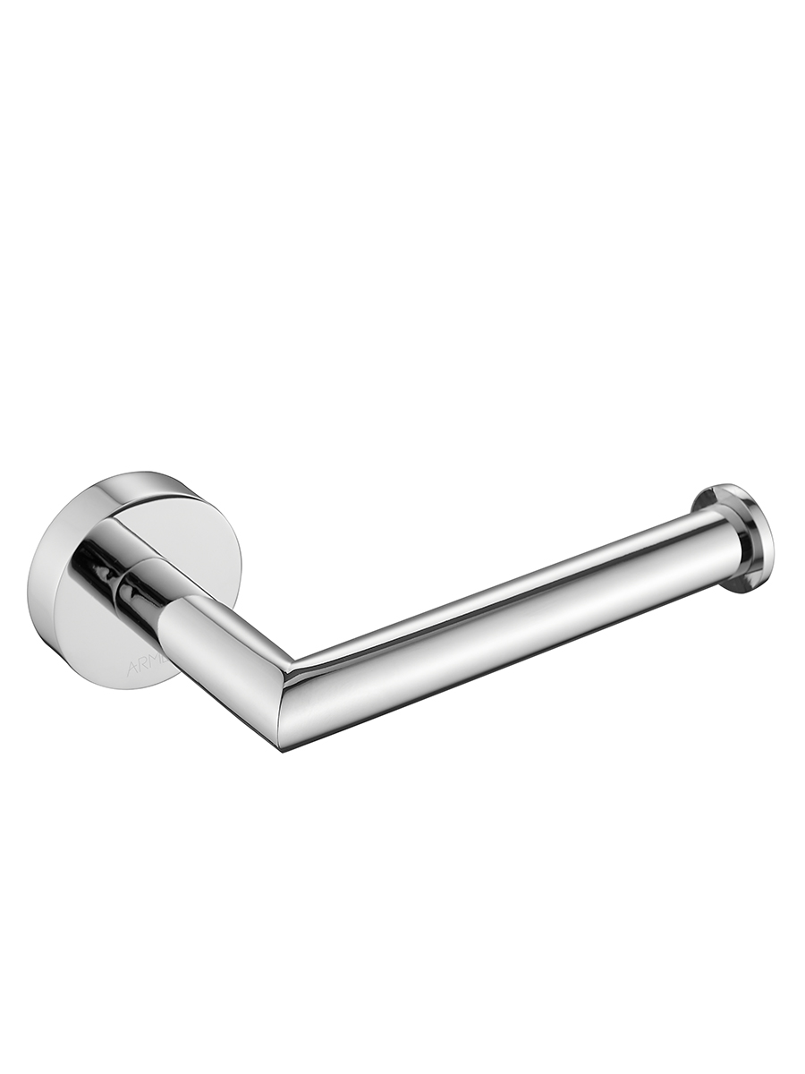 Emblem paper holder in chrome