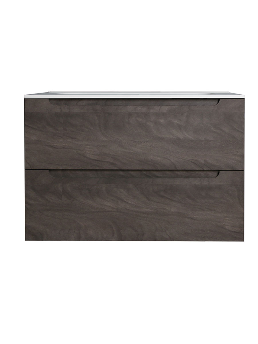 Atoll 800mm 2 drawer wall hung unit